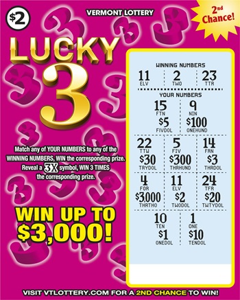 Lucky 3 | Vermont Lottery